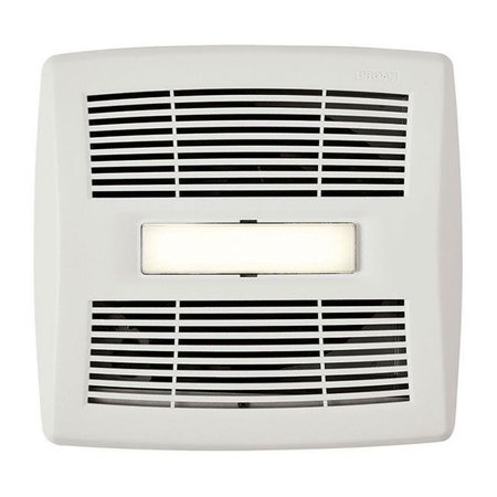 BROAN-NUTONE Broan-Nutone AE80BL 80 CFM; 1.5 Sones In-Vent Series Single-Speed Bathroom Exhaust Fan with LED Light AE80BL